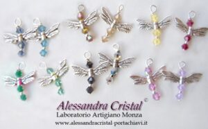 ciondolo libellula colorata