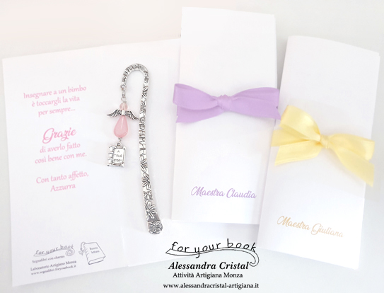 segnalibro regalo maestra