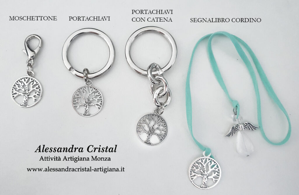regali per alunni da parte delle maestre, moschettoni, portachiavi, segnalibri