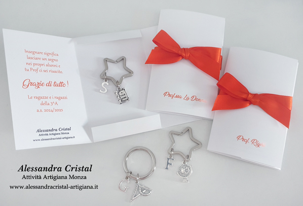 portachiavi ciondoli materia insegnamento regalo professori